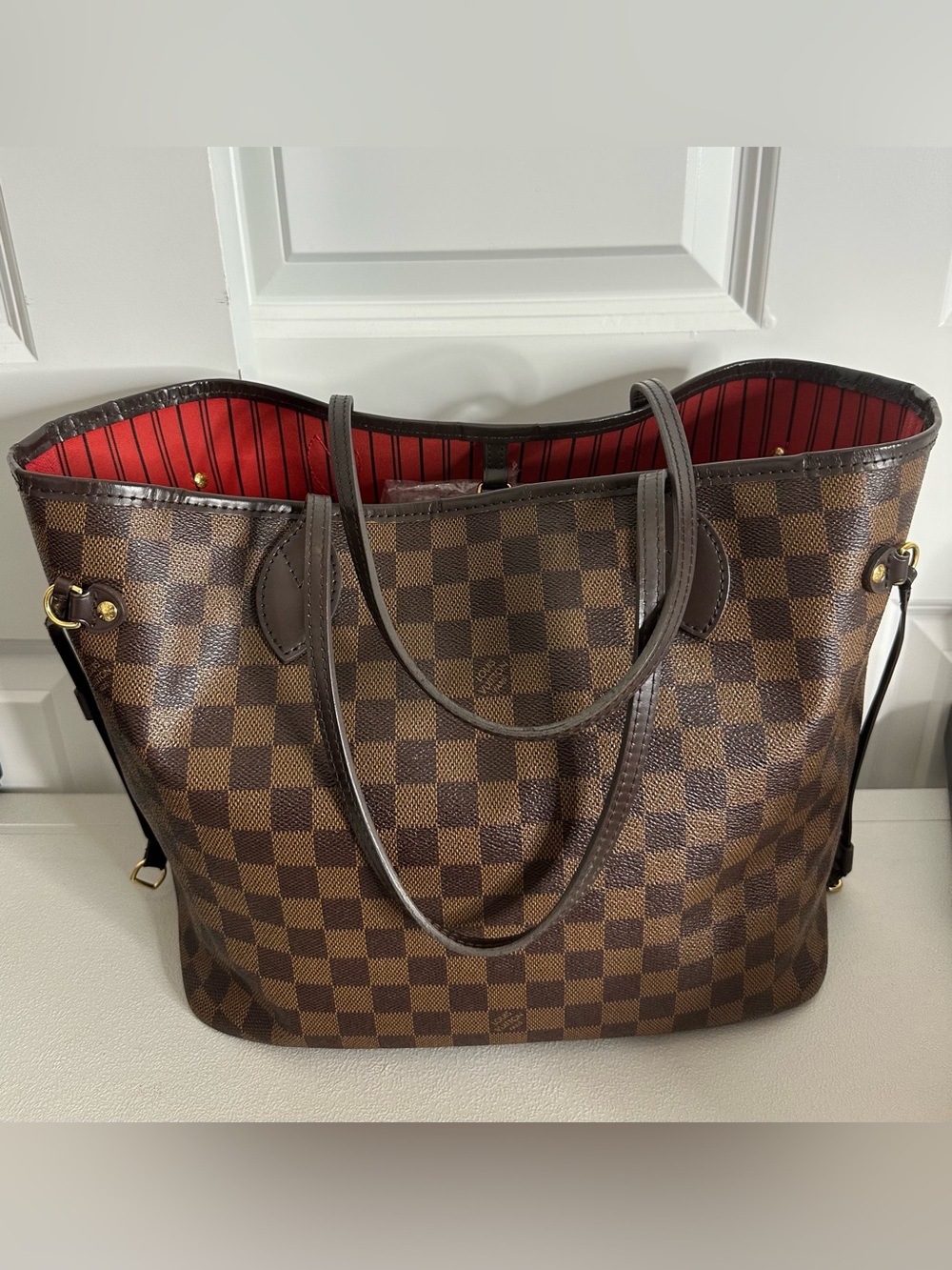 Bundle🔥Louis Vuitton Damier Ebene Neverfull MM ❤️w/Damier wallet